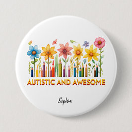 Medvetenhet om AUTISTIC & FANTASTISK Autism Knapp