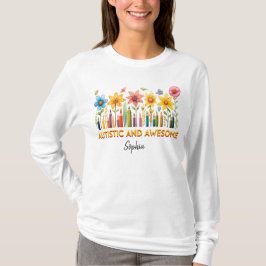 Medvetenhet om AUTISTIC & FANTASTISK Autism T Shirt