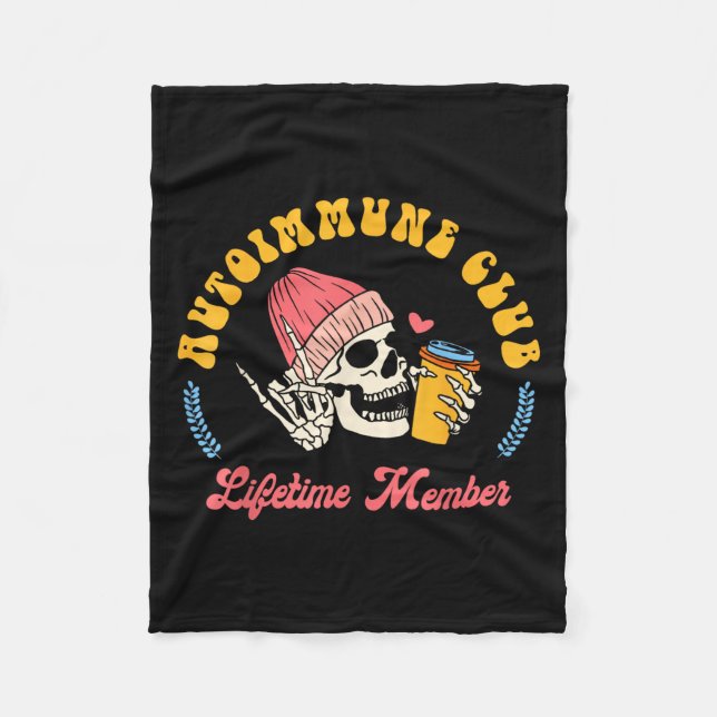 Medvetenhet om autoimmun sjukdom Autoimmun Klubb L Fleecefilt (Framsidan)