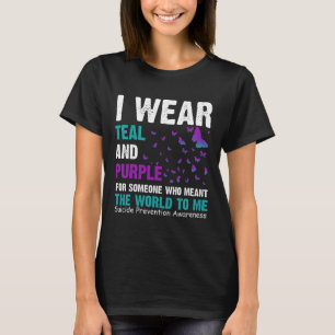 Medvetenhet om bära och Lila om självmord och före T Shirt