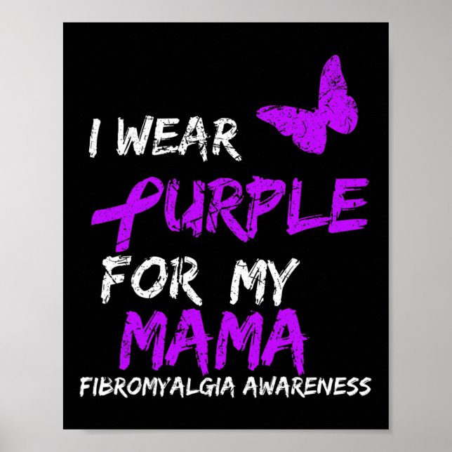 Medvetenhet om Bärans Lila för min Mamma 5 Poster (Framsidan)