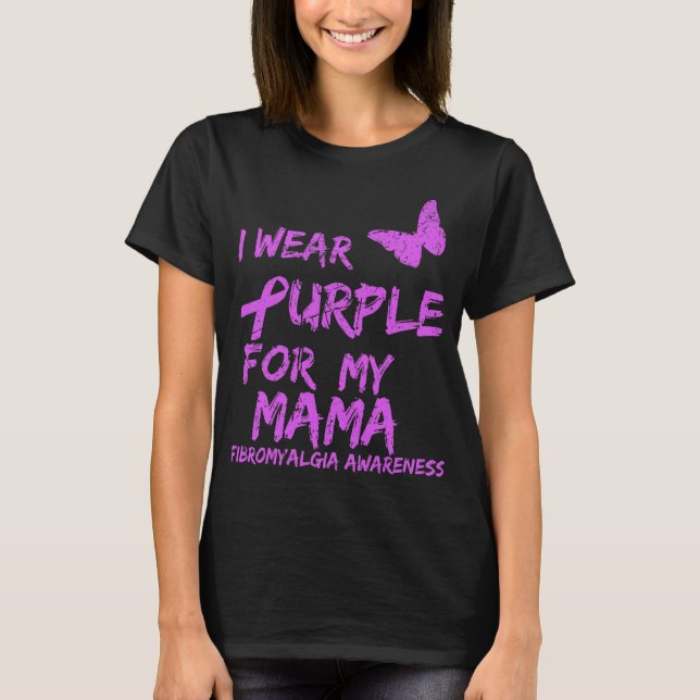 Medvetenhet om Bärans Lila för min Mamma 6 T Shirt (Framsida)