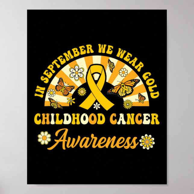 Medvetenhet om barncancer I september bär vi Go Poster (Framsidan)