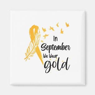 Medvetenhet om barncancer i september Vi bär Ri Magnet