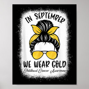 Medvetenhet om barncancer i september vi w poster
