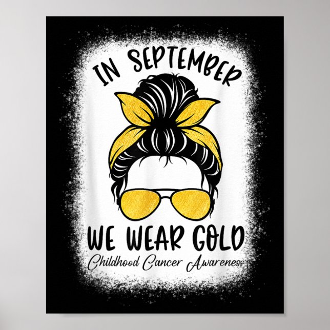Medvetenhet om barncancer i september vi w poster (Framsidan)
