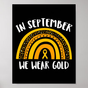 Medvetenhet om barncancer i september Vi W Poster