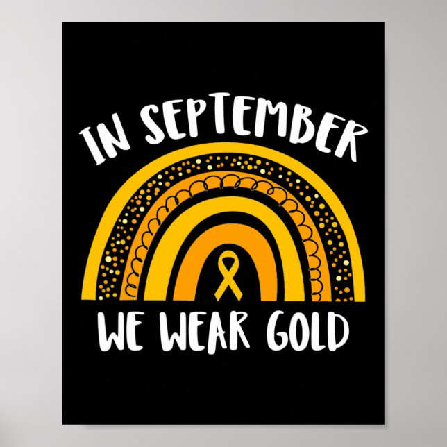 Medvetenhet om barncancer i september Vi W Poster (Framsidan)