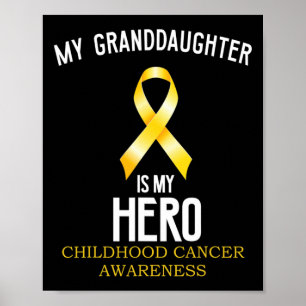 Medvetenhet om barncancer Min barndotter är min ba Poster