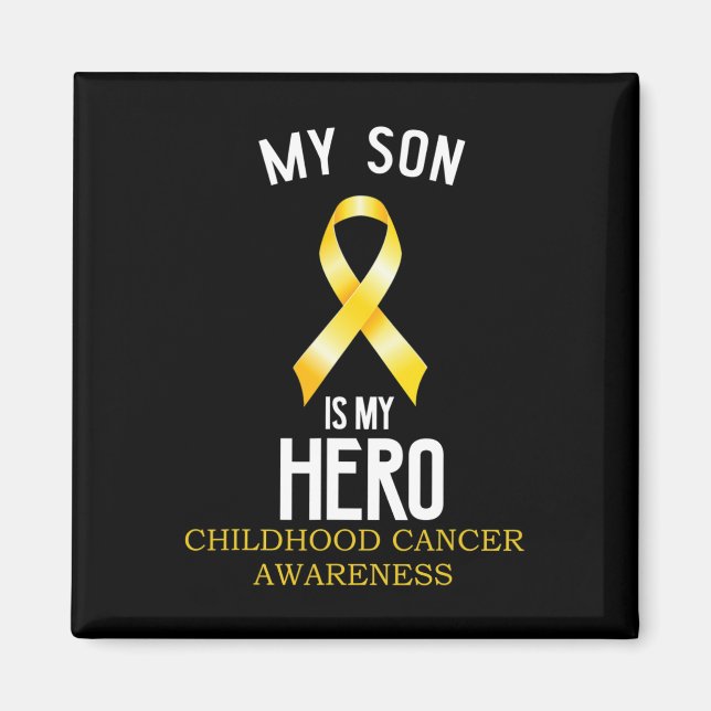 Medvetenhet om barncancer Min son är min hjälte  Magnet (Framsidan)