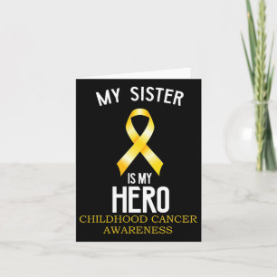 Medvetenhet om barncancer Min syster är min Hero Kort