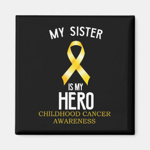 Medvetenhet om barncancer Min syster är min hjälte Magnet