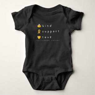 Medvetenhet om barncancer söt Baby One-Biet T Shirt