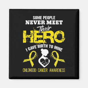 Medvetenhet om barngcancer Möt min hjälte 1 Magnet