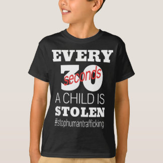 Medvetenhet om barnhandel - stoppa mänskligt krig t shirt