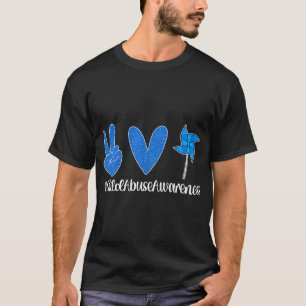 Medvetenhet om barnmisshandel i Kärlek under fredl T Shirt