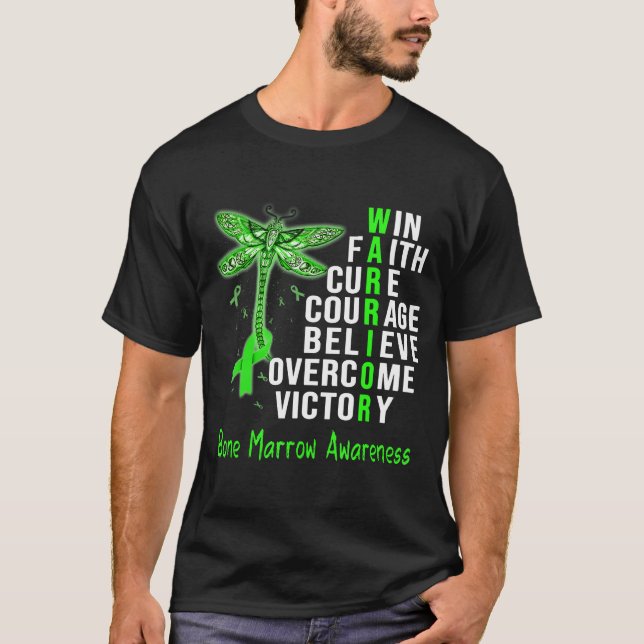 Medvetenhet om benmärgskarriär för benmärgsbenmärg t shirt (Framsida)