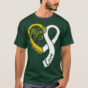 Medvetenhet om bladdercancer Hökar Kärlek Heart - T Shirt