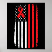 Medvetenhet om blodcancer Amerikansk Flagga