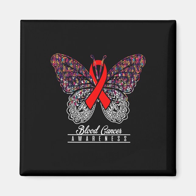 Medvetenhet om blodcancer Fjärilsälskare presenter Magnet (Framsidan)