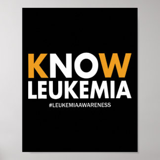 Medvetenhet om blodcancer ger Manar Kvinnor Kids K Poster