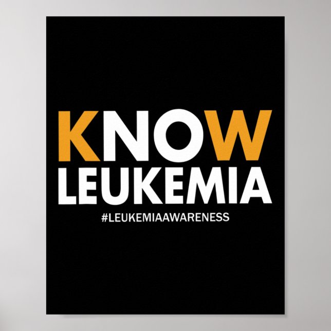 Medvetenhet om blodcancer ger Manar Kvinnor Kids K Poster (Framsidan)