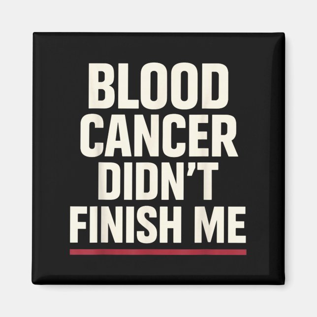 Medvetenhet om blodcancer Leukemi lymfom överlevan Magnet (Framsidan)