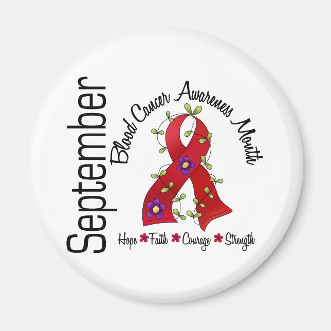 Medvetenhet om blodcancer Månad FLOBAL 1 Magnet (Framsidan)