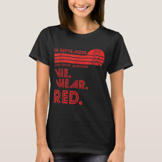 Medvetenhet om blodcancer Månad i september bära T Shirt