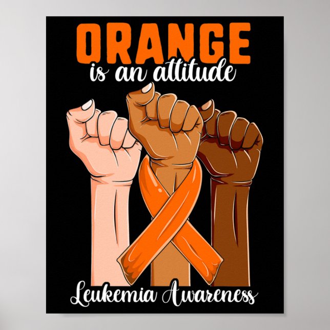Medvetenhet om blodcancer Shirt1 Poster (Framsidan)