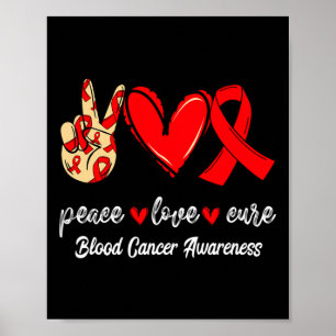 Medvetenhet om blodscancer i Kärlek, fredsklockor, Poster