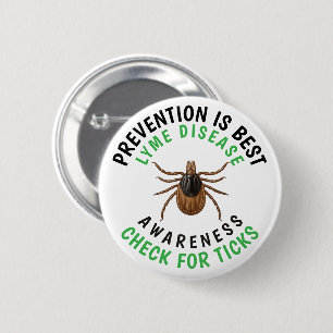 Medvetenhet om borrelia Fästing Knapp