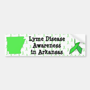 Medvetenhet om borrelia i Arkansas Bildäckslapp Bildekal