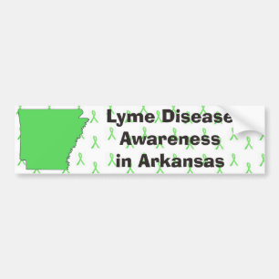 Medvetenhet om borrelia i Arkansas Bildäckslim Bildekal