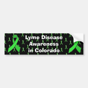 Medvetenhet om borrelia i Colorado Bumperdekal Bildekal