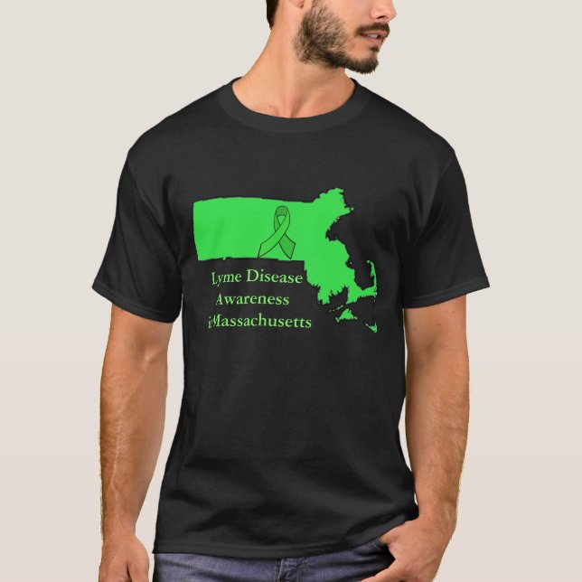 Medvetenhet om borrelia i Massachusetts Tee (Framsida)