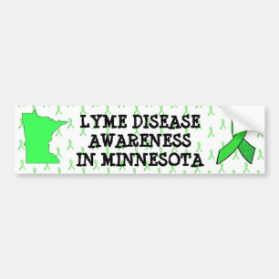 Medvetenhet om borrelia i Minnesota Bildäckslapp Bildekal