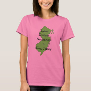 Medvetenhet om borrelia i New Jersey T-shirt