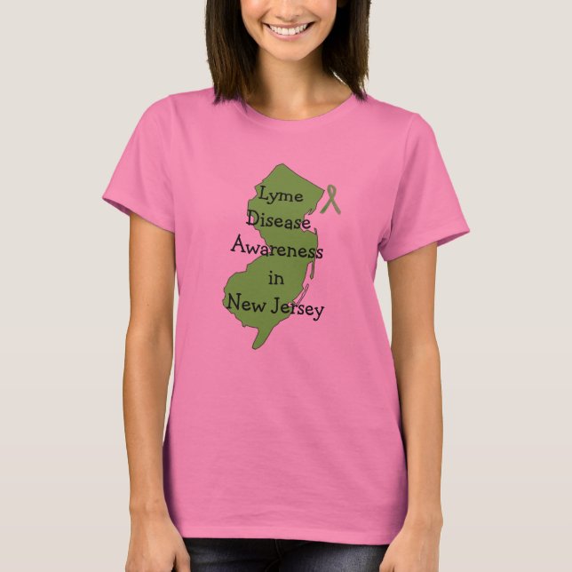 Medvetenhet om borrelia i New Jersey T-shirt (Framsida)