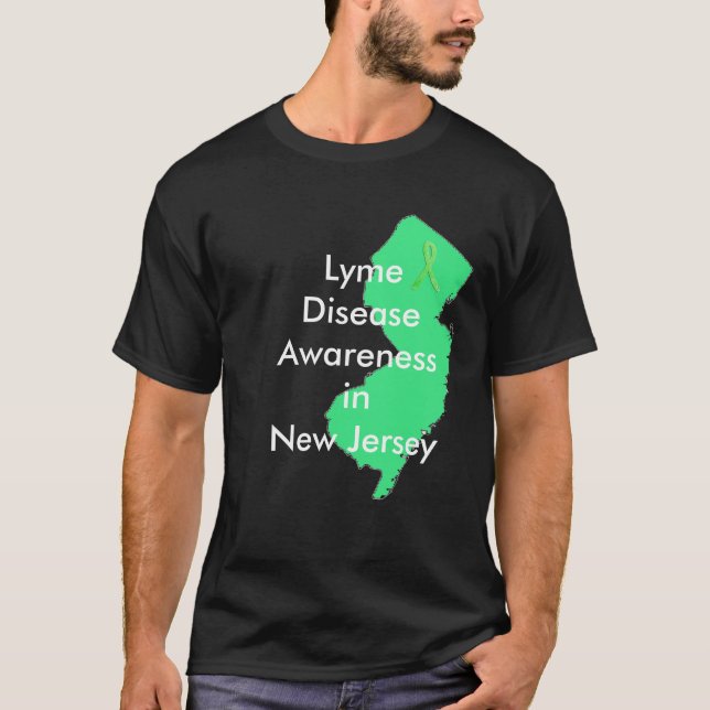 Medvetenhet om borrelia i New Jersey T-shirt (Framsida)