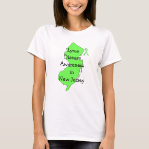 Medvetenhet om borrelia i New Jersey T-shirt