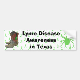 Medvetenhet om borrelia i Texas Bildäckslim Bildekal