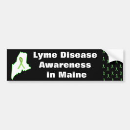 Medvetenhet om borrelios i Maine Bumper Sticker Bildekal