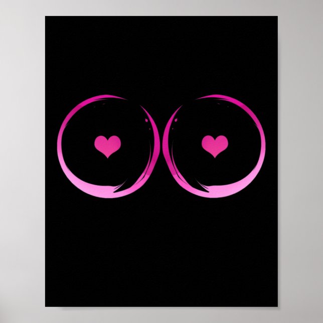 Medvetenhet om bröstcancer 2 poster (Framsidan)