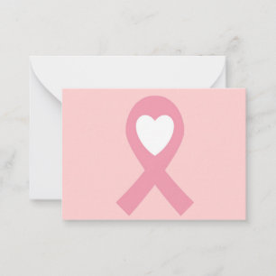 Medvetenhet om bröstcancer anteckningskort