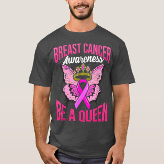 Medvetenhet om bröstcancer är drottning Ribbon Ros T Shirt