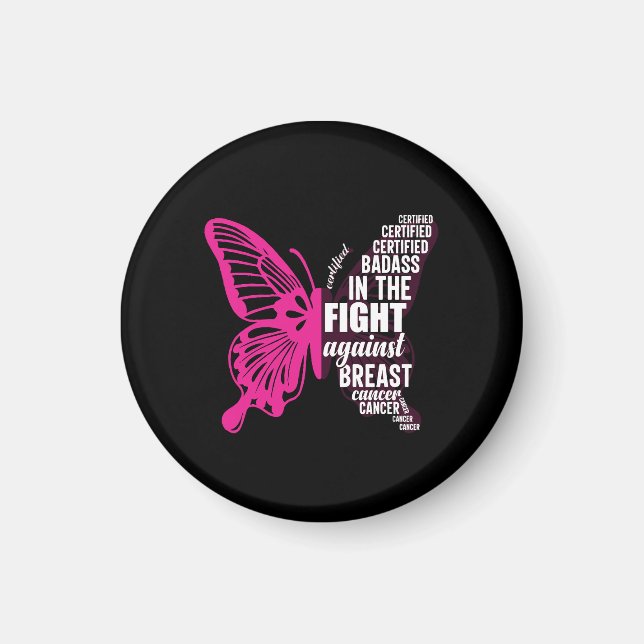 Medvetenhet om bröstcancer bäst magnet (Framsidan)