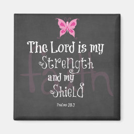 Medvetenhet om bröstcancer Bible Verse Magnet