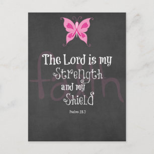 Medvetenhet om bröstcancer Bible Verse Vykort
