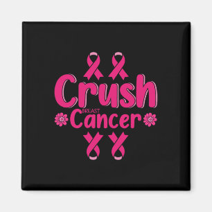 Medvetenhet om bröstcancer Bling Rosa Ribbon Magnet
